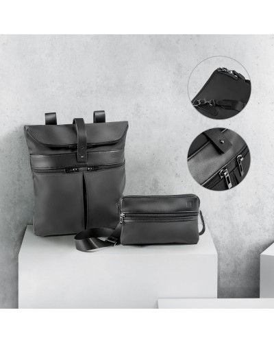 ROVER BACKPACK. ZAINO IN MICROFIBRA E PU 92146