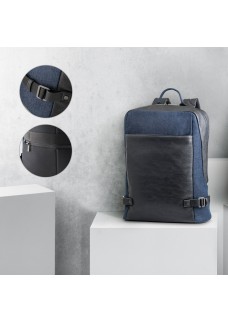 DIVERGENT BACKPACK I. ZAINO PORTA PC FINO A 15'6'' IN DENIM E PU 92189