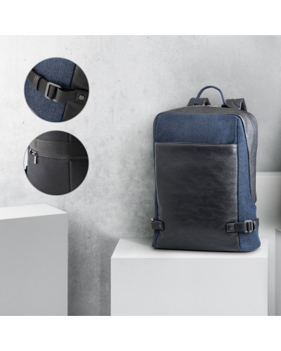 DIVERGENT BACKPACK I. ZAINO PORTA PC FINO A 15'6'' IN DENIM E PU 92189