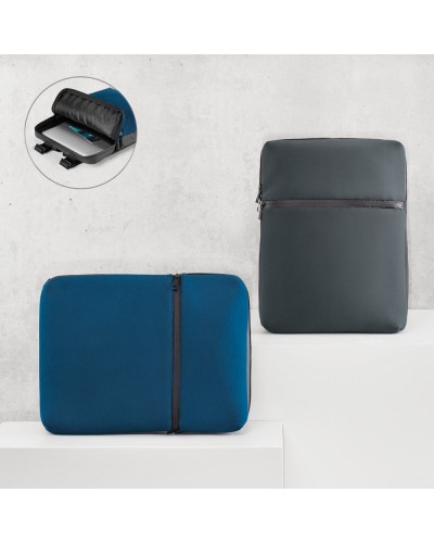 URBAN BACKPACK. ZAINO PORTA PC 14'' IN SOFT SHELL E TELA CERATA 92683
