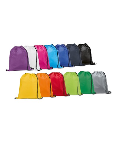 CARNABY. ZAINO A SACCA IN 210D CON CORDONCINI NERI 92910