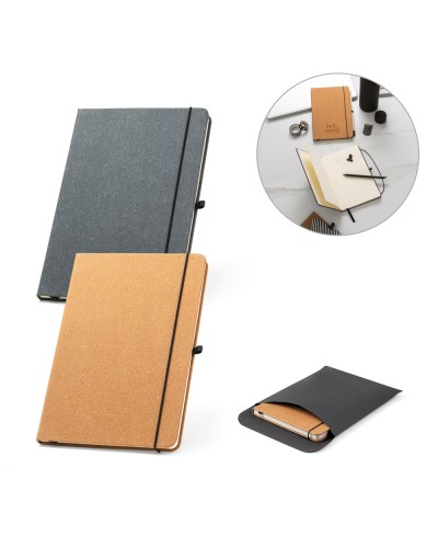 MATISSE. BLOCCO NOTE A5 IN 75% PELLE RICICLATA CON PAGINE A RIGHE 93087