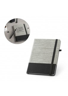 ROUSSEAU. BLOCK NOTES A5 IN IN FIBRA DI PAGLIA E TELA DI COTONE 93268
