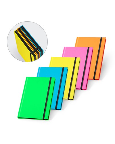 WATTERS. BLOCK NOTES A5 IN PU FLUORESCENTE. FOGLI A RIGHE 93269