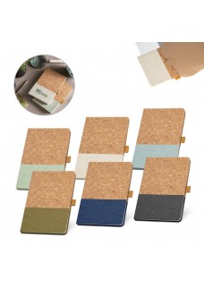 KLEE. BLOCK NOTES A5 IN SUGHERO E LINO CON PAGINE A RIGHE 93277