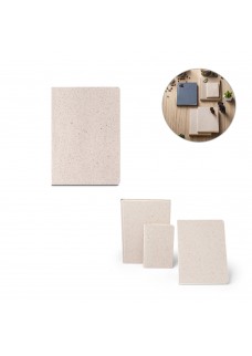 ORGANIC SEMI-RIGID. BLOCK NOTES A5 CON COPERTINA SEMIRIGIDA FABBRICATA TRAMITE MATERIA ORGANICA DEGLI ELEFANTI (95%) 93288