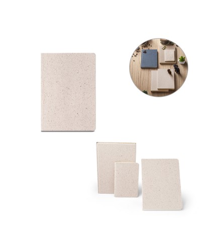 ORGANIC SEMI-RIGID. BLOCK NOTES A5 CON COPERTINA SEMIRIGIDA FABBRICATA TRAMITE MATERIA ORGANICA DEGLI ELEFANTI (95%) 93288