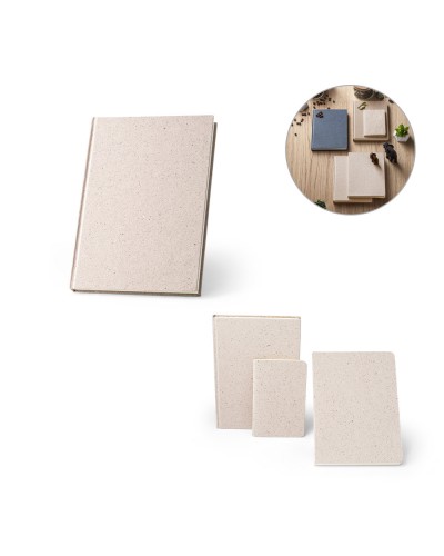 ORGANIC RIGID. BLOCK NOTES A5 CON COPERTINA RIGIDA FABBRICATA TRAMITE LA MATERIA ORGANICA DEGLI ELEFANTI (95%) 93294