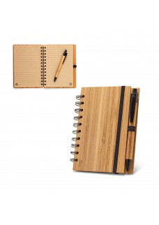 DICKENS A5. BLOCK NOTES B6 CON SPIRALE IN BAMBU E CARTA RICICLATA 93485