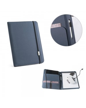EMERGE FOLDER II. CARTELLA A4 IN IN 100% RPET 300D CON CHIUSURA AD ELASTICO 93580