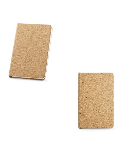 ADAMS A5. BLOCK NOTES A5 IN SUGHERO CON PAGINE AVORIO LISCE 93719