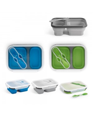 DILL. PORTA PRANZO. CONTENITORE ERMETICO IN SILICONE E PP (480 E 760 ML) 93848