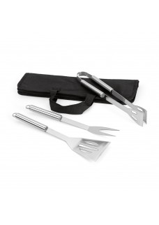 SOARES. SET BARBECUE COMPOSTO DA 3 PEZZI IN ACCIAIO INOSSIDABILE 93998
