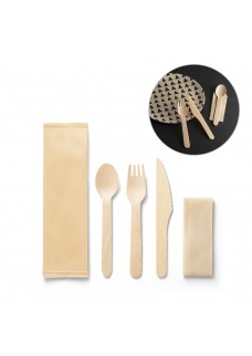 SUYA. SET DI POSATE IN LEGNO 94077
