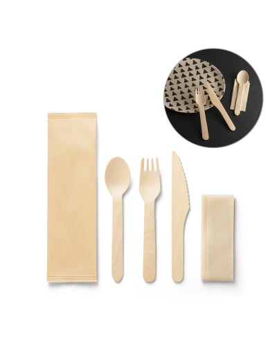 SUYA. SET DI POSATE IN LEGNO 94077