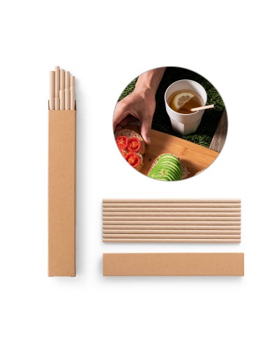 LAMONE. SET DI 10 CANNUCCE IN CARTA KRAFT 94098