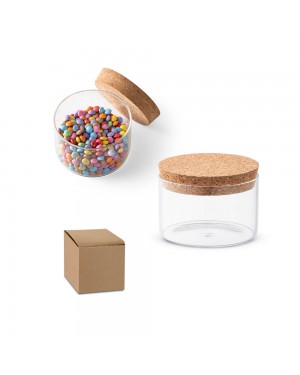 SPICE 380. CONTENITORE IN VETRO BOROSILICATO CON TAPPO IN SUGHERO 380 ML 94099