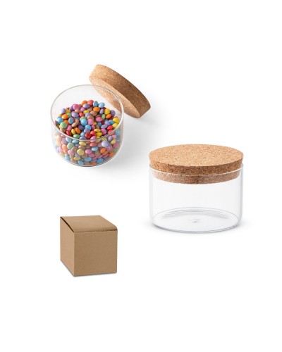 SPICE 380. CONTENITORE IN VETRO BOROSILICATO CON TAPPO IN SUGHERO 380 ML 94099