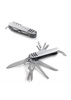 KAPRUN. COLTELLO TASCABILE MULTIFUNZIONE IN ACCIAIO INOSSIDABILE E METALLO 94147