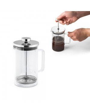 JENSON. CAFFETTIERA IN VETRO BOROSILICATO E ACCIAIO INOX 600 ML 94237