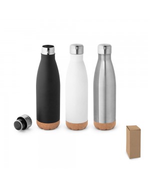 SOLBERG. BORRACCIA TERMICA IN ACCIAIO INOX CON BASE IN SUGHERO 560 ML 94240