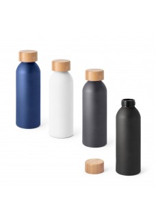QUETA. BOTTIGLIA IN ALLUMINIO CON COPERCHIO IN BAMBU 550 ML 94250