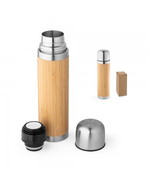 CEYLON. BORRACCIA TERMICA IN BAMBU E ACCIAIO INOX 450 ML 94254