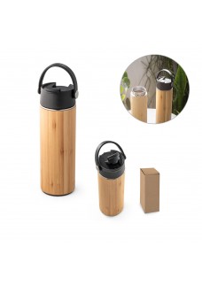 LAVER. BORRACCIA TERMICA IN BAMBU, PP E ACCIAIO INOX 440 ML 94257
