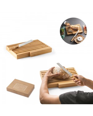 PASSARD. TAGLIERE PER PANE IN BAMBU CON COLTELLO IN ACCIAIO INOX 94321