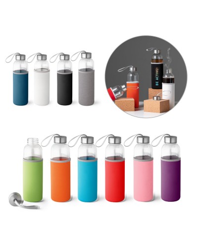 RAISE. BORRACCIA SPORTIVA IN VETRO E ACCIAIO INOSSIDABILE 520 ML 94646