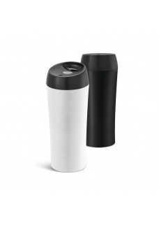 MONARDA. BICCHIERE DA VIAGGIO IN ACCIAIO INOX E PP 470 ML 94681