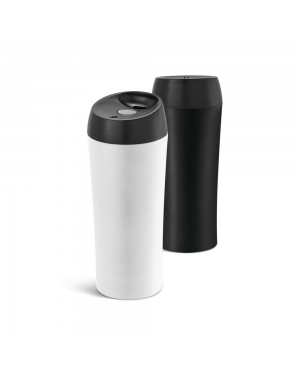 MONARDA. BICCHIERE DA VIAGGIO IN ACCIAIO INOX E PP 470 ML 94681
