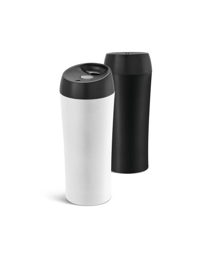 MONARDA. BICCHIERE DA VIAGGIO IN ACCIAIO INOX E PP 470 ML 94681