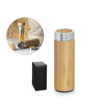 NATUREL. THERMOS IN BAMBU E ACCIAIO INOX 430 ML 94683