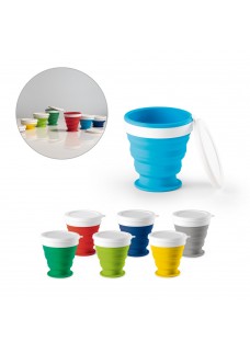 ASTRADA. BICCHIERE DA VIAGGIO PIEGHEVOLE IN SILICONE E PP 250 ML 94762