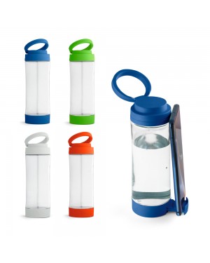QUINTANA. BORRACCIA SPORTIVA IN VETRO CON TAPPO IN PP 390 ML 94783