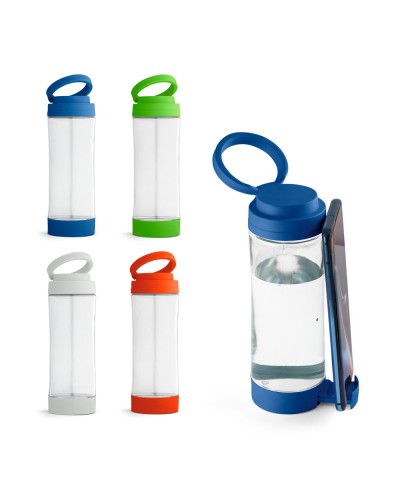 QUINTANA. BORRACCIA SPORTIVA IN VETRO CON TAPPO IN PP 390 ML 94783