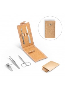 ZENA. SET MANICURE IN SUGHERO CON ACCESSORI IN ACCIAIO INOX 94897