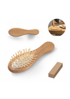 DERN. SPAZZOLA PER CAPELLI IN LEGNO CON DENTI IN BAMBU 95055