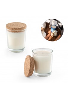 ZEN 80. CANDELA AROMATICA IN UNA COPPA DI VETRO CON COPERCHIO IN SUGHERO 80 G 95077