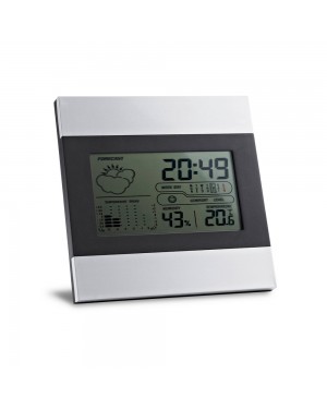 DENE. OROLOGIO DA SCRIVANIA IN ALLUMINIO CON SCHERMO LCD 97070