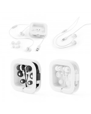 PRESLEY. AURICOLARI IN ABS RICICLATO CON MICROFONO INCORPORATO 97139