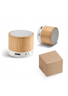 GLASHOW. ALTOPARLANTE PORTATILE CON MICROFONO IN BAMBU 97256