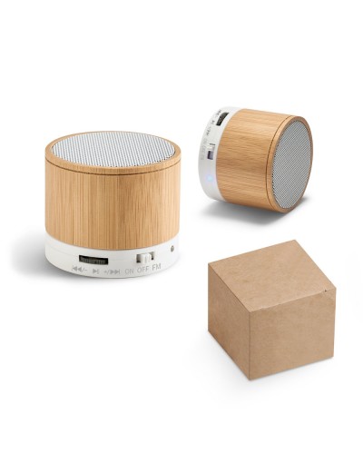 GLASHOW. ALTOPARLANTE PORTATILE CON MICROFONO IN BAMBU 97256