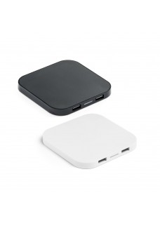CAROLINE. CARICATORE WIRELESS E HUB USB 2'0 IN ABS 97903