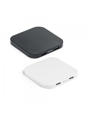 CAROLINE. CARICATORE WIRELESS E HUB USB 2'0 IN ABS 97903