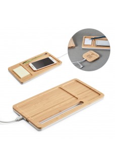 MOTT. ORGANIZER PER SCRIVANIA IN BAMBU CON CARICATORE WIRELESS 97911