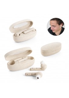 FOURIER. AURICOLARI TRUE WIRELESS IN FIBRA DI PAGLIA DI GRANO E PP 97938