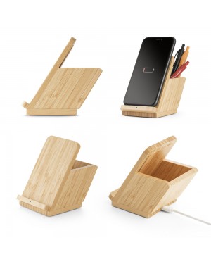 LEAVITT. CARICATORE WIRELESS IN BAMBU 97940