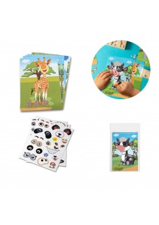 MADAGASCAR. GIOCO CON ADESIVI COMPOSTO DA SEI FOGLI 98002